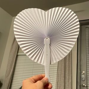 Heart Shaped Paper Fans